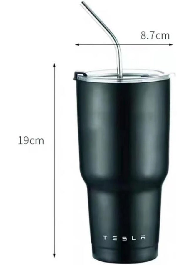 Tesla Travel Mug for Tesla Model 3 XYS Travel Mug Hot or Cold Coffee or Tea Personalized Car Water Cup - Image 2